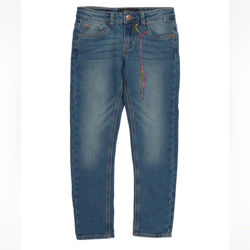 Lucky Brand Girls' Zoe 5-Pocket Skinny Fit Stretch Ada Wash Denim Jeans - Size 7